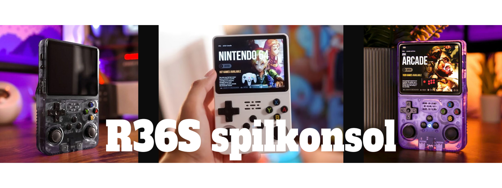 R36S Retro Konsol � H�ndholdt Gaming med Klassiske Spil