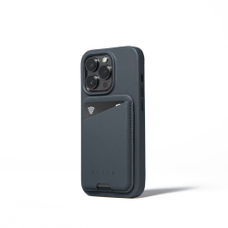 Mujjo MagSafe-kortpung til iPhone 12-17 med f�rsteklasses velourl�der - Basalt