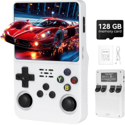 R36s Retro Video Game Console Handheld Game Player 128GB