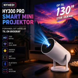 HY300 Pro HD Mini Projektor med Android &amp; WiFi