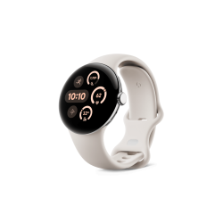 Pixel Watch 3 41mm Bluetooth /  WiFi Smart Watch Polished Sliver/Porcleain