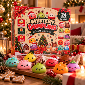 Squishy julekalender med 24 overraskelser � Mystery Dumpling