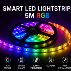 RGB LED Light Strip 5M � USB � App Control � Musik Sync