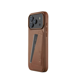 Mujjo Wallet l�deretui til iPhone 17 Pro Max