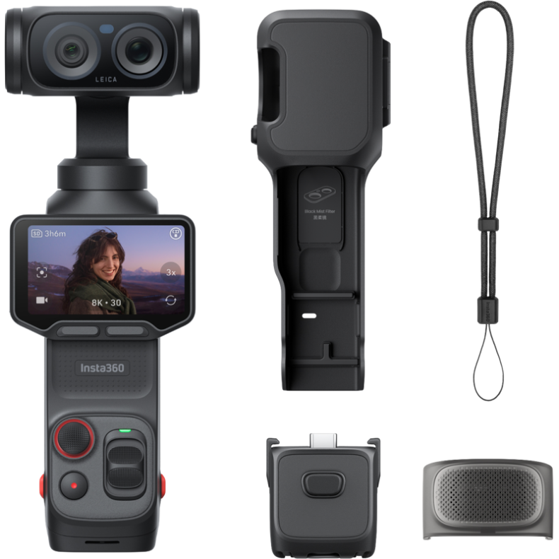 Insta360 Luna Ultra 8K Gimbal Kamera � Standard Bundle � Cosmic Black